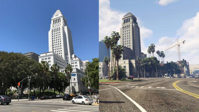 Лос-Сантос из GTA V против Лос-Анджелеса